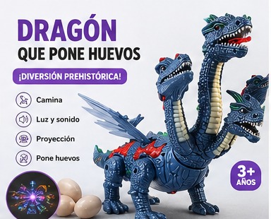 Foto 2 de Dinosaurio de 3 cabezas