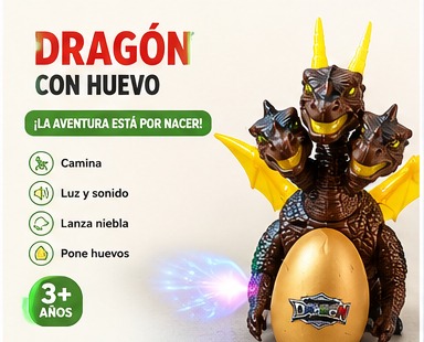 Foto 2 de Dinosaurio de 3 cabezas